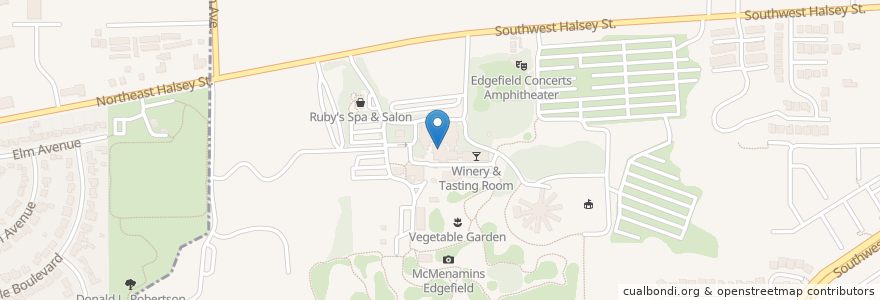 Mapa de ubicacion de Black Rabbit Restaurant Bar & Courtyard en Amerika Birleşik Devletleri, Oregon, Multnomah County, Troutdale.