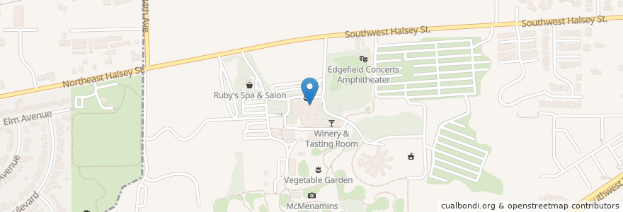 Mapa de ubicacion de Edgefield Gift Shop & Espresso Bar en Amerika Birleşik Devletleri, Oregon, Multnomah County, Troutdale.