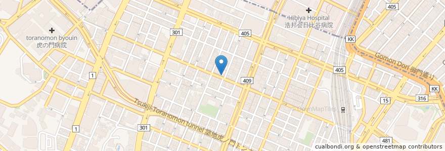 Mapa de ubicacion de 吉そば en 日本, 東京都, 港区.