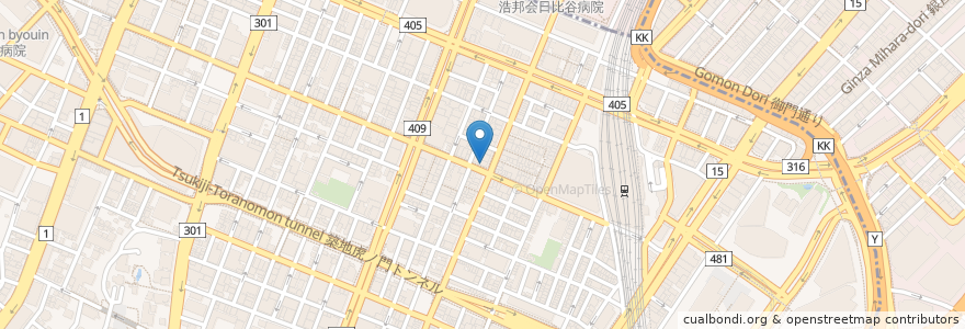 Mapa de ubicacion de Rビル歯科 en ژاپن, 東京都, 港区.