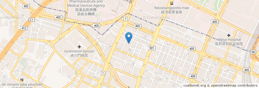 Mapa de ubicacion de 赤まる en 日本, 東京都, 港区.