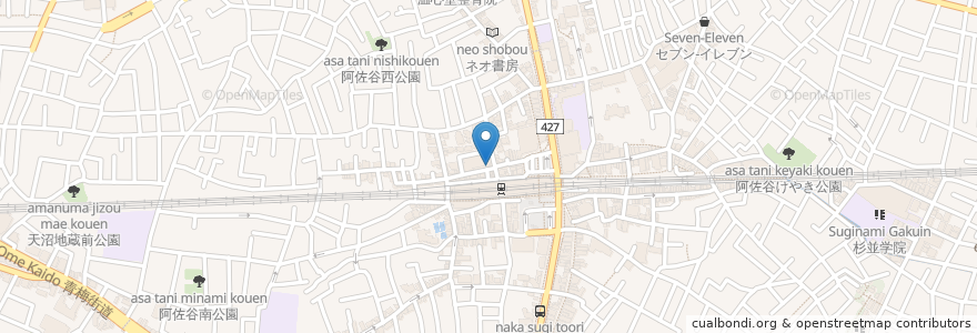 Mapa de ubicacion de 男の晩ごはん en 일본, 도쿄도, 杉並区.