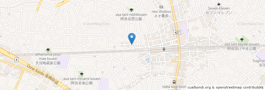 Mapa de ubicacion de FIGALO CAFE en ژاپن, 東京都, 杉並区.