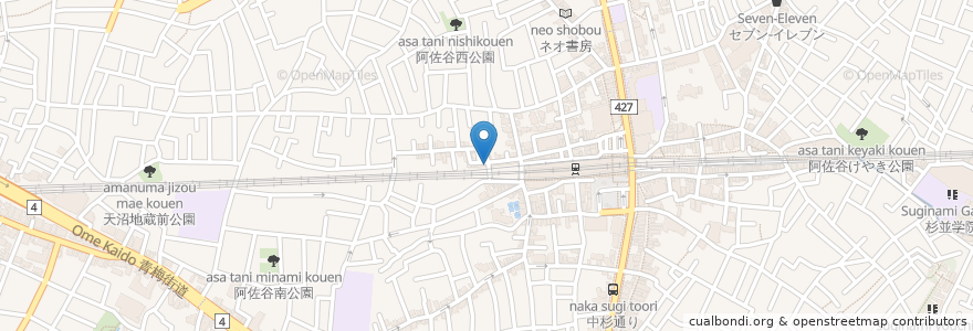 Mapa de ubicacion de 伊勢路 en اليابان, 東京都, 杉並区.