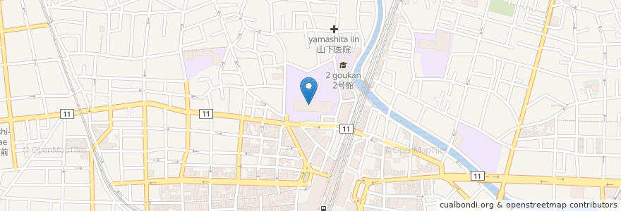 Mapa de ubicacion de 東京工科大学 蒲田キャンパス en Japan, 東京都, 大田区.
