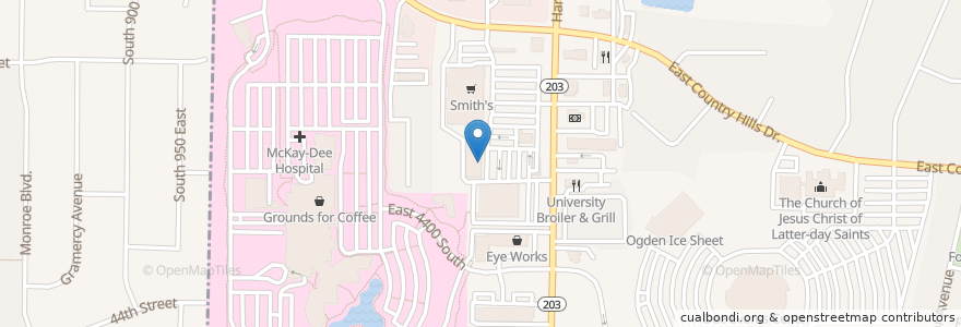 Mapa de ubicacion de The UPS Store en Stati Uniti D'America, Utah, Weber County, Ogden.