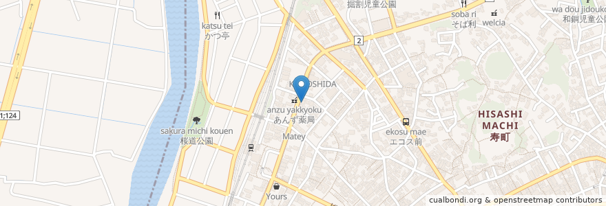 Mapa de ubicacion de 海鮮食堂　味よし en 일본, 이바라키현, 東茨城郡, 大洗町.