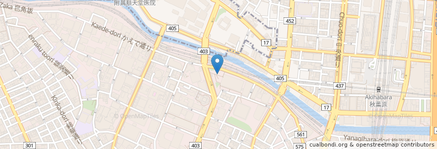 Mapa de ubicacion de 明神そば きやり en ژاپن, 東京都, 千代田区.
