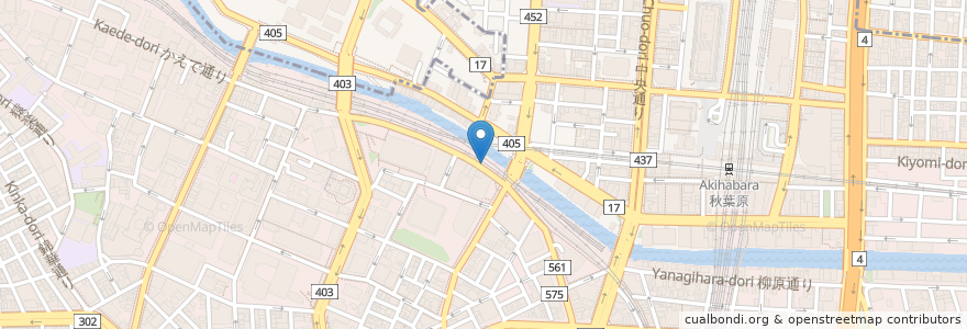 Mapa de ubicacion de CAVE BAR 紅梅河岸 en Japan, Tokio, 千代田区.
