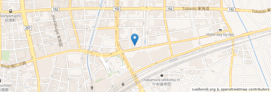 Mapa de ubicacion de 白木屋 en Japan, 静岡県, 浜松市, 中区.