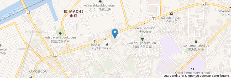 Mapa de ubicacion de さかた医院 en Japan, Präfektur Ibaraki, 東茨城郡, 大洗町.