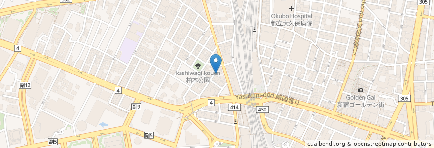 Mapa de ubicacion de Marupin Yakitory en Japon, Tokyo, Shinjuku.