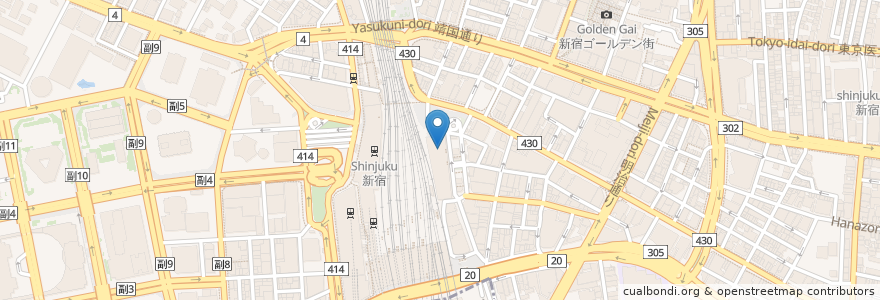 Mapa de ubicacion de Bittersweet Buffet Shinjuku en Giappone, Tokyo, Shinjuku.