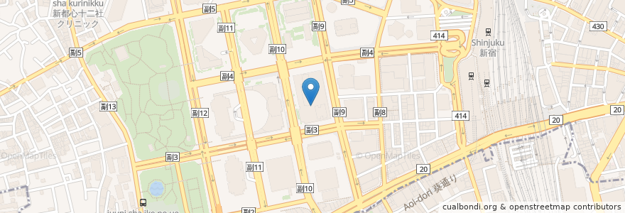 Mapa de ubicacion de Kyubei Sushi at Keio Plaza Hotel en Япония, Токио, Синдзюку.