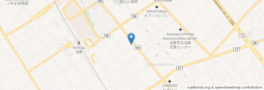 Mapa de ubicacion de SASSY en 日本, 埼玉県, 鴻巣市.