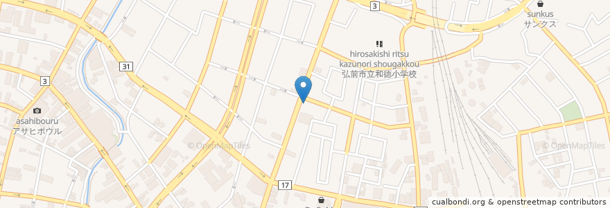 Mapa de ubicacion de 遠藤歯科 en Jepun, 青森県, 弘前市.