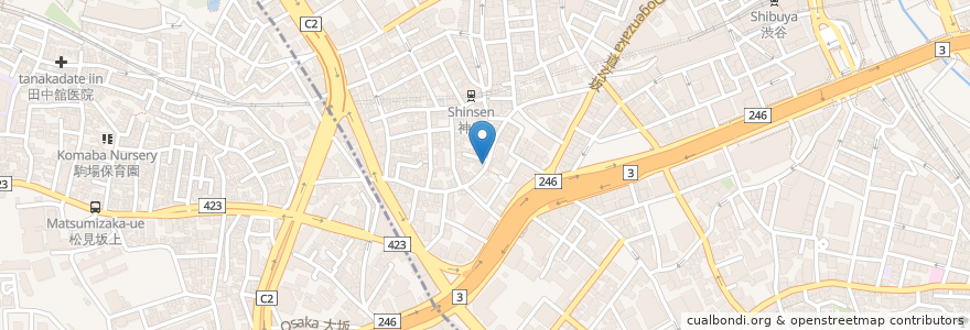 Mapa de ubicacion de anko en Japan, 東京都, 渋谷区.