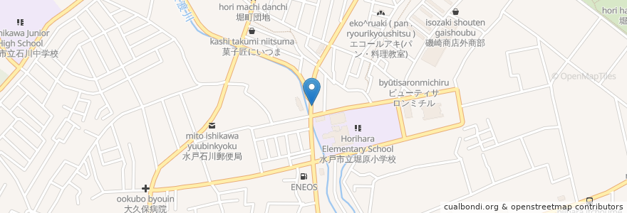 Mapa de ubicacion de 中国料理敦煌 en Japan, Ibaraki Prefecture, Mito.
