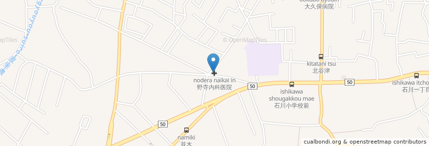 Mapa de ubicacion de 野寺内科医院 en Japón, Prefectura De Ibaraki, 水戸市.