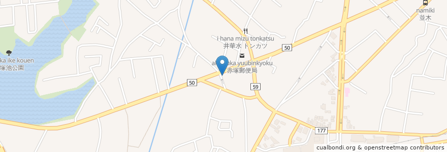 Mapa de ubicacion de 魚べい 水戸赤塚店 en Japón, Prefectura De Ibaraki, 水戸市.