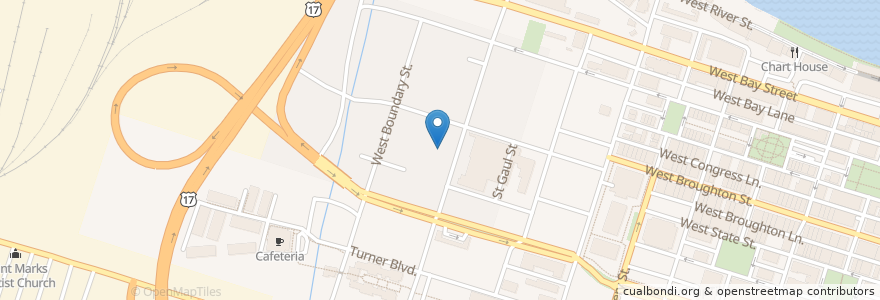 Mapa de ubicacion de J.C. Lewis Behavioral Healthcare Center en 미국, 조지아, Chatham County, Savannah.