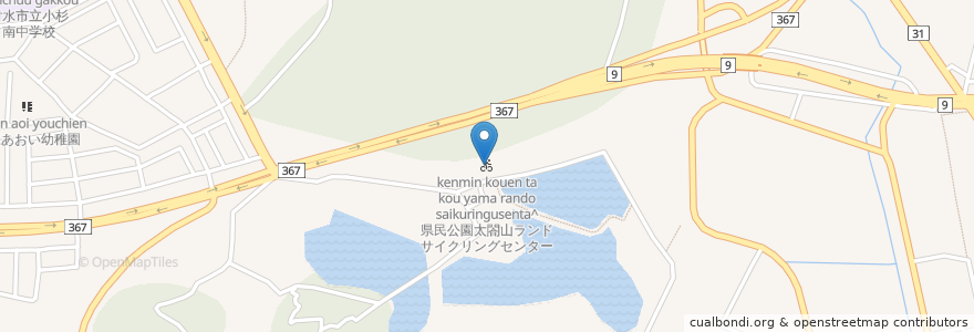 Mapa de ubicacion de 県民公園太閤山ランド サイクリングセンター en Japón, Prefectura De Toyama, 射水市.