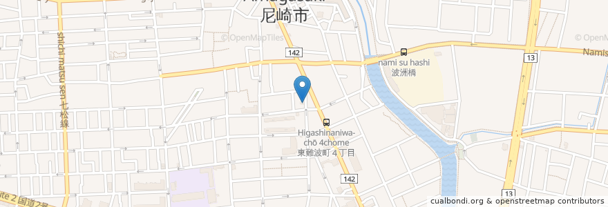 Mapa de ubicacion de サンパピルス en 日本, 兵库县/兵庫縣, 尼崎市.