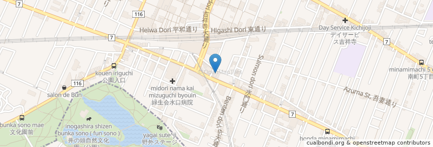 Mapa de ubicacion de Bar YZ en Japão, Tóquio, 武蔵野市.