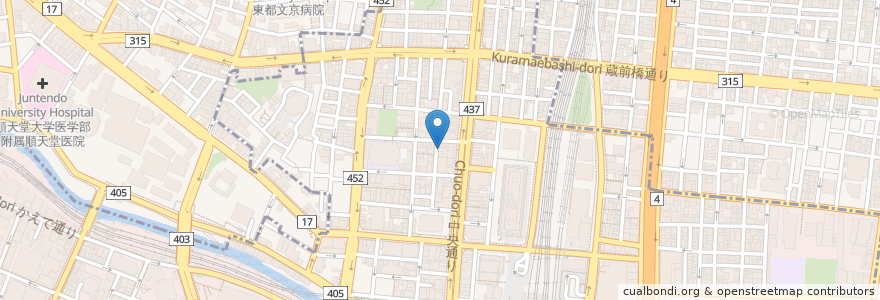 Mapa de ubicacion de 牛丼専門サンボ en اليابان, 東京都, 千代田区.