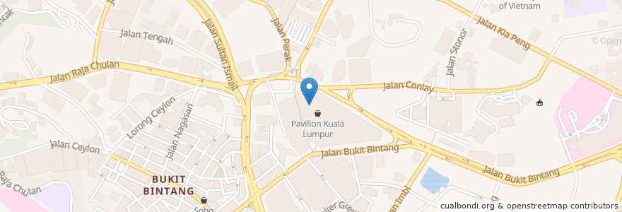Mapa de ubicacion de Grandmama's Pavillion Restaurant en Malásia, Selangor, Kuala Lumpur.