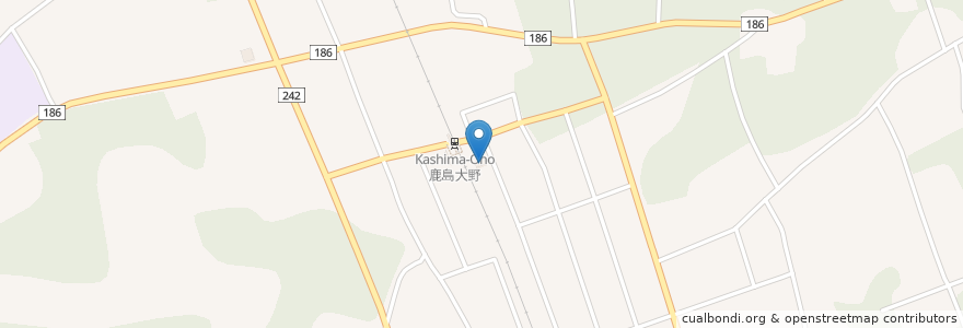 Mapa de ubicacion de 鹿嶋警察署荒井駐在所 en Japão, 茨城県, 鹿嶋市.