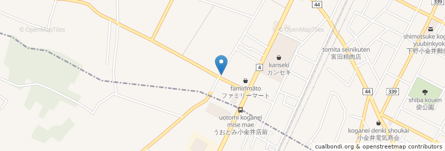 Mapa de ubicacion de 本気家源天 en 日本, 栃木県, 下野市.