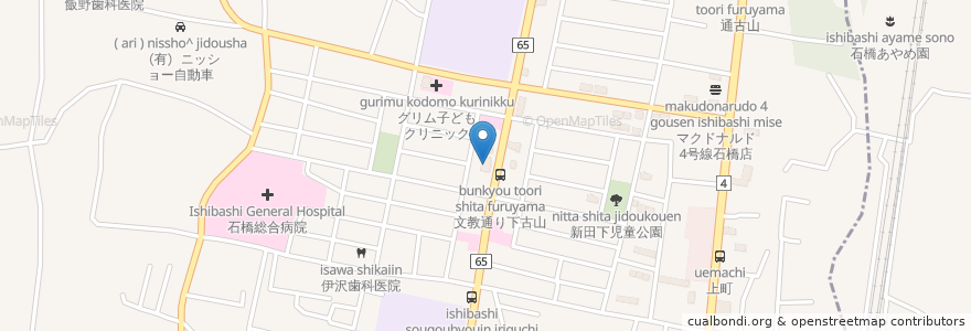 Mapa de ubicacion de YAMAHA 上野楽器 石橋ミュージックセンター en اليابان, 栃木県, 下野市.