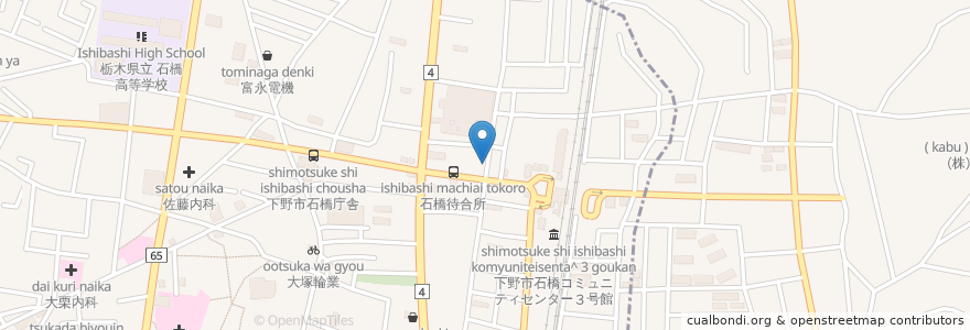 Mapa de ubicacion de チェリー en Japan, Tochigi Prefecture, Shimotsuke.