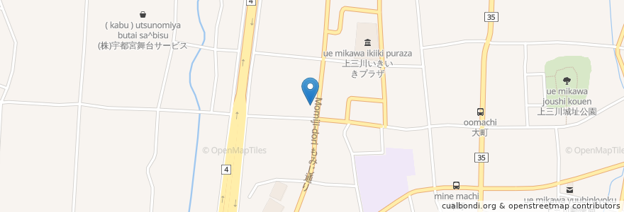 Mapa de ubicacion de 石橋地区消防組合上三川消防署 en 日本, 栃木県, 河内郡, 上三川町.
