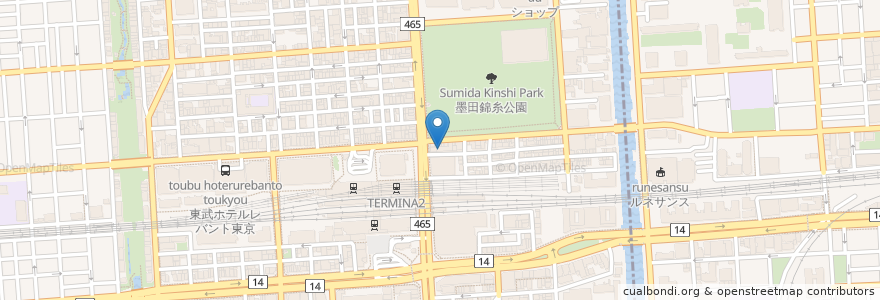 Mapa de ubicacion de 焼肉三十里 en Japón, Tokio.