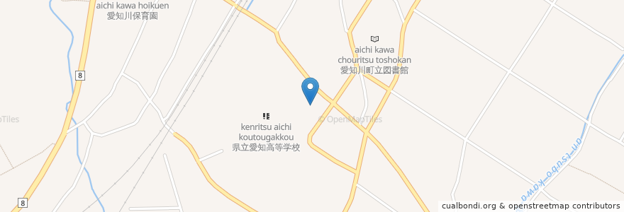 Mapa de ubicacion de 愛知消防署愛知川出張所 en 日本, 滋賀県/滋賀縣, 愛知郡, 愛荘町.