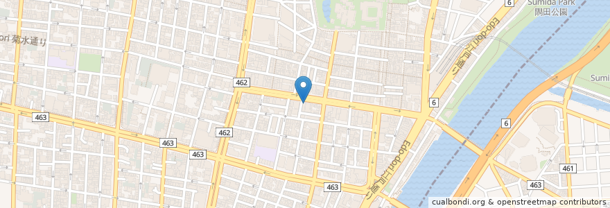 Mapa de ubicacion de Rihei Ramen Restaurant en 日本, 東京都, 台東区.