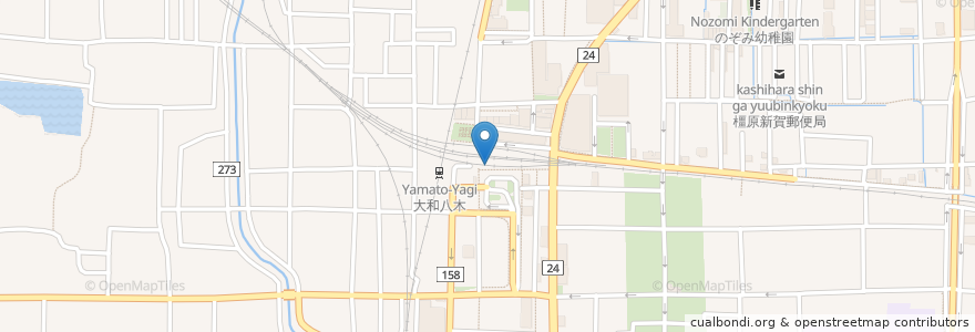 Mapa de ubicacion de ルーシー en 日本, 奈良県, 橿原市.