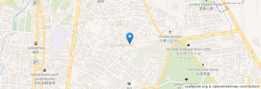 Mapa de ubicacion de 大聖寺 en Japón, Prefectura De Shizuoka, 浜松市, 中区.