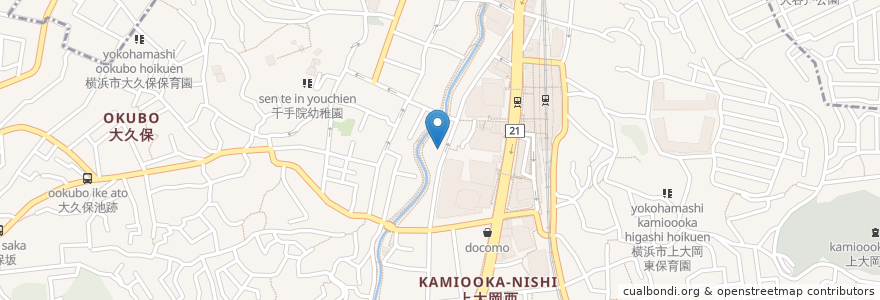 Mapa de ubicacion de 西崎歯科医院 en ژاپن, 神奈川県, 横浜市, 港南区.