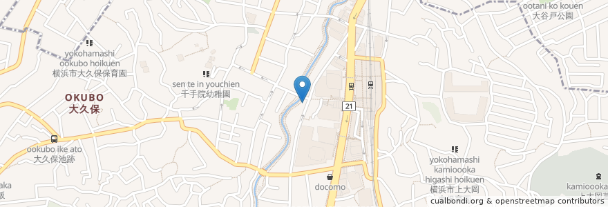 Mapa de ubicacion de 炭火焼肉 一火 en 일본, 가나가와현, 요코하마시, 港南区.
