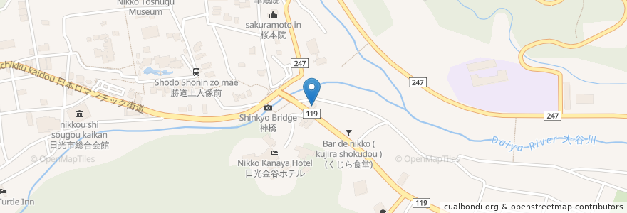 Mapa de ubicacion de あさやレストハウス en Japão, 栃木県, 日光市.