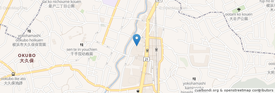 Mapa de ubicacion de 島田歯科医院 en Jepun, 神奈川県, 横浜市, 港南区.