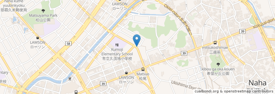 Mapa de ubicacion de 神戸Bar仲々 en Japan, Okinawa Prefecture, Naha.