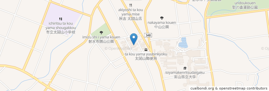 Mapa de ubicacion de 歩寿司 en Япония, Тояма, 射水市.