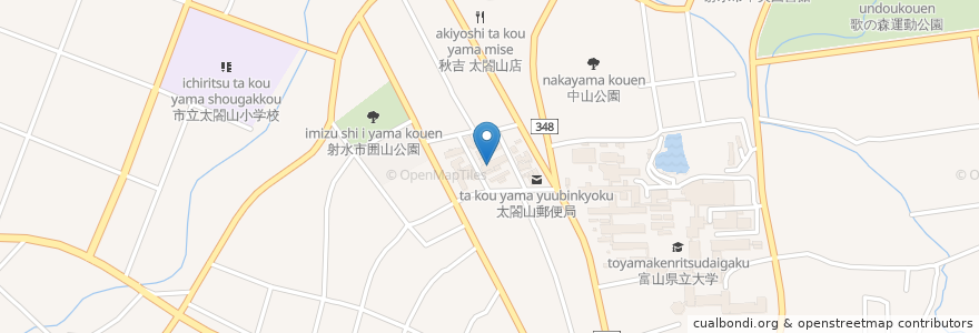 Mapa de ubicacion de こけこっこ en 日本, 富山县, 射水市.