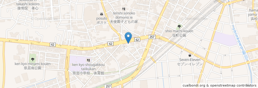 Mapa de ubicacion de きむらや en 日本, 静岡県, 浜松市, 中区.