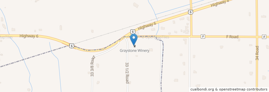 Mapa de ubicacion de Graystone Winery en Stati Uniti D'America, Colorado, Mesa County, Clifton.