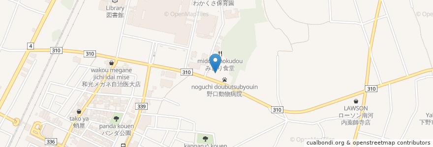 Mapa de ubicacion de ここっこのすけ en 일본, 도치기현, 下野市.